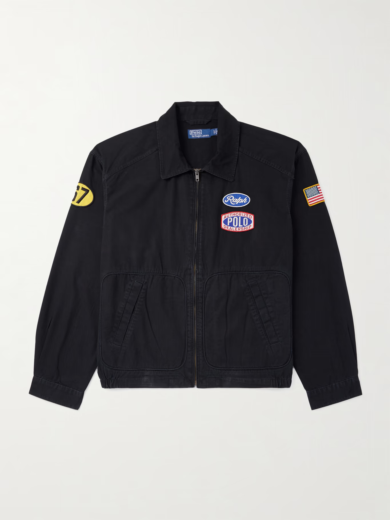 Logo-Appliquéd Cotton-Canvas Bomber Jacket | Mr Porter (US & CA)