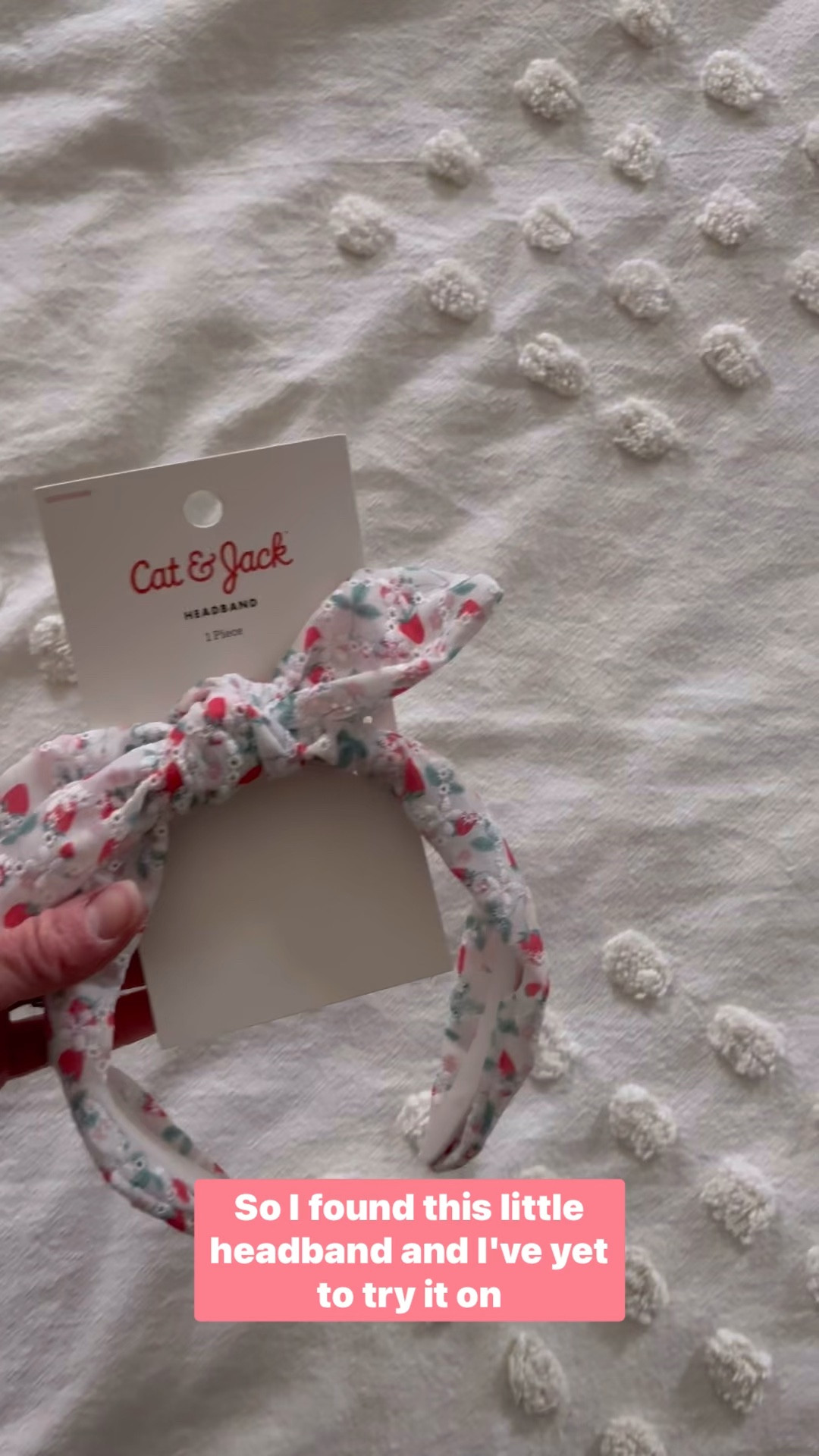 Update: I tried it on and it fits my tiny-for-her-age 19 month old perfectly and it’s so cute!

I found the cutest strawberry headband if you need a gift for a toddler or little girl! It’s just $8, making it the perfect little Easter basket stuffer! What a cute spring accessory for your little lady! 

Baby girl accessories
Little girl hair accessoryies

#LTKKids #LTKootd #LTKBaby