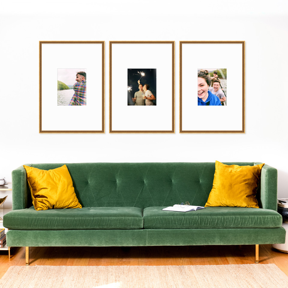 The Vertical Triptych - 3 Gallery Frames | Framebridge | Framebridge