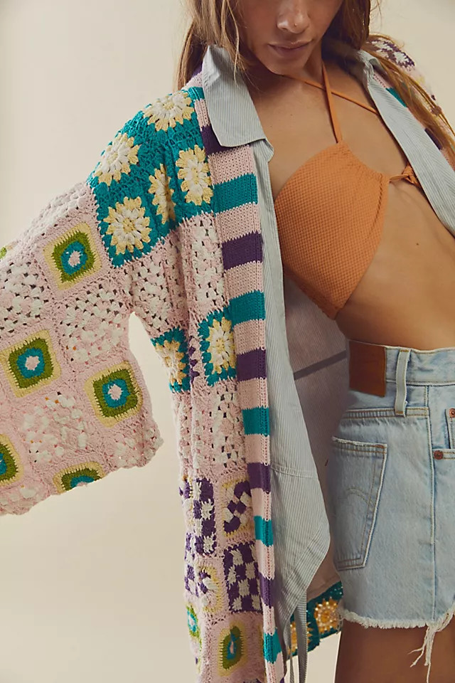 Patchwork People Crochet Robe | Free People (Global - UK&FR Excluded)