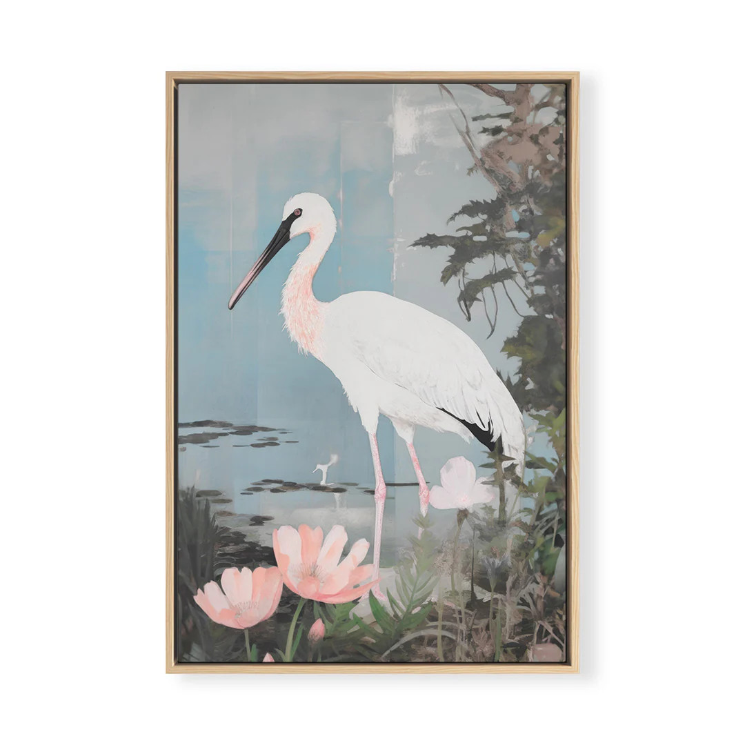 Imperial Marsh Bird No. 3 | High-End Abstract Wall Art | Urban Garden Prints