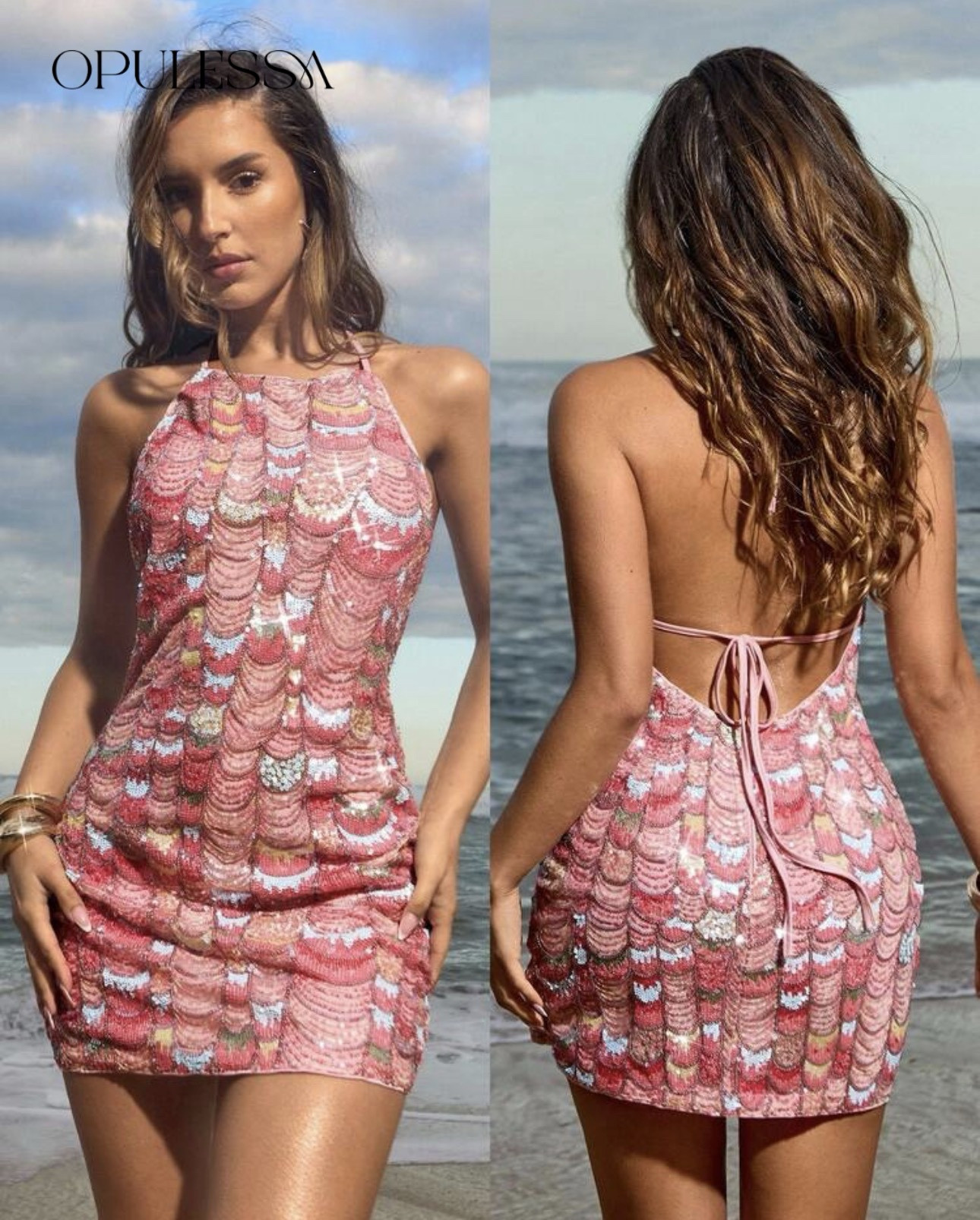 Opulessa Colorful Beaded Halter Sequin Mini Dress For Women, Vacation,Fall Outfits Women,Winter Clothes For Women,Halloween Costumes,Fairycore,Business Casual Woman,Elegant Sexy Party Date Night Outfits Women,Wedding Guest Dress Women

#LTKFestival #LTKSaleAlert #LTKU