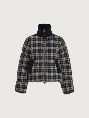 Bryony Short Puffer Jacket | Varley US, Navy Check / XS | Varley US