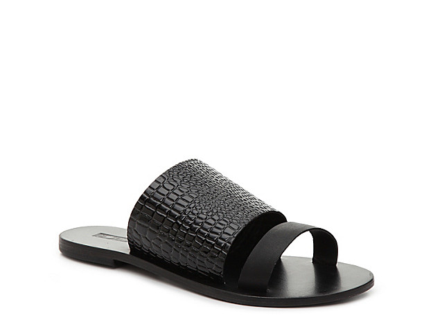 Sol Sana Jobe Flat Sandal - Women's - Black | DSW