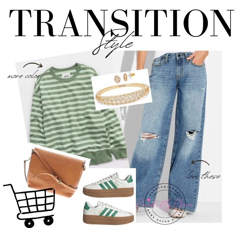 Loving this transitioning seasons outfit and the collage style content reminds me of my teen years cutting out magazines! 😍 Who else did that? 

#LTKmomlife #LTKMidsize #LTKOver40
