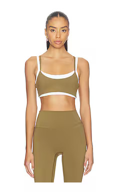 FORM Layered Sports Bra in Palm from Revolve.com | Revolve Clothing (Global)