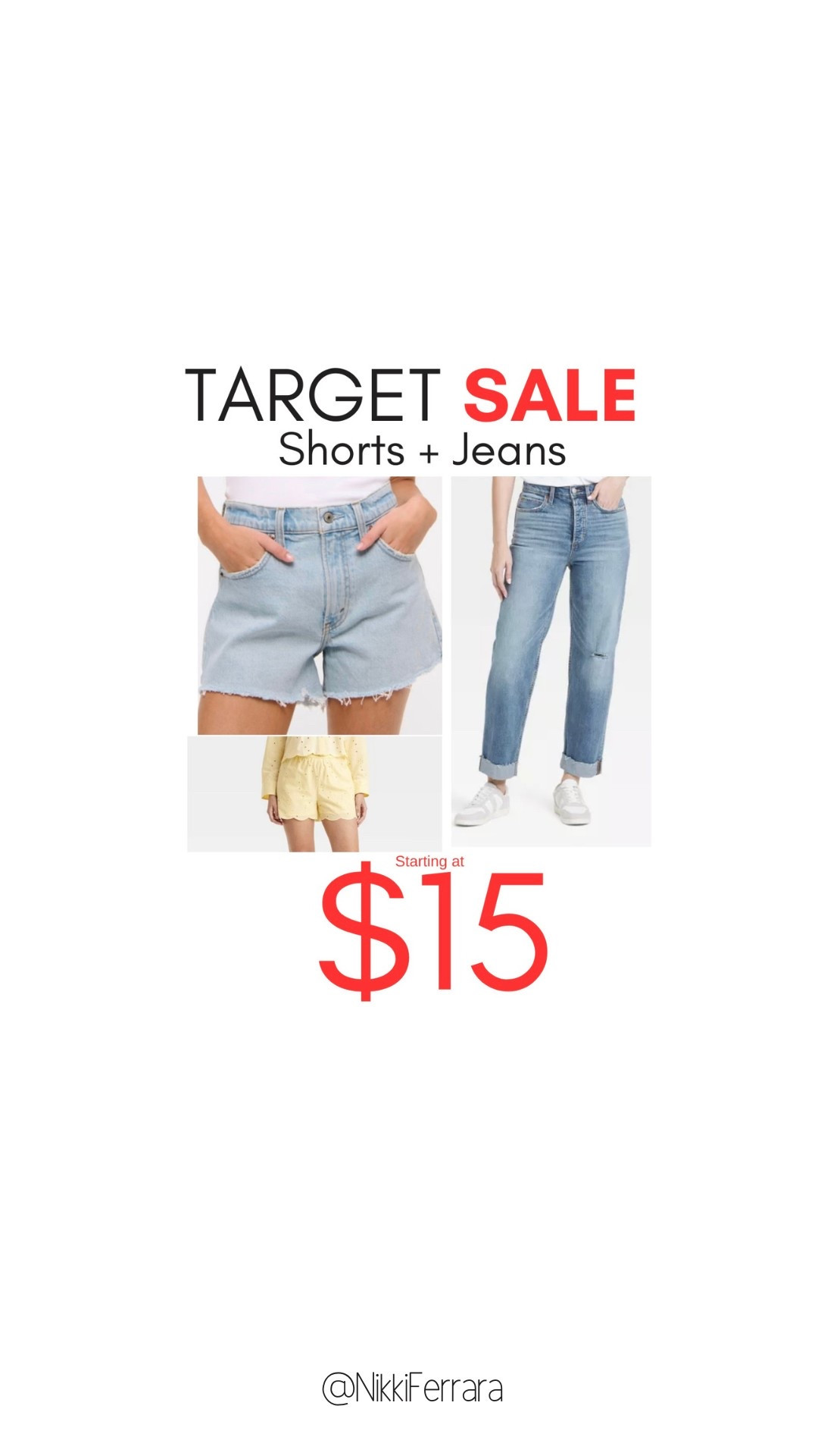 TARGET BIG SPRING SALE 2 DAYS ONLY🎯🎯🎯 Shoes, Dresses, Bags, Shorts 👖👡 more! As Low as $15 -$20🤩You’ll LOVE these the fit and quality is so good!
✨SIZING✨I’m 5’2” 125lbs small top and small/4 reg. bottom.
.
.
.
.
Target dress, target jeans, target shorts, target dresses, Target sailor jeans, Target two piece set, Target 2 piece sets, Target sale, Target circle sale, Target, target swim, swimsuit, one piece swimsuit, coverup, target leopard swimsuit, target coverup, beach coverup, vacation outfits, resortwear, vacation, travel outfits, Target circle sale, trench, denim, Target jeans, Target shoes, Target Athleisure, jumpsuit, camo pants, sailor jeans, Target deals, Target sale, loungewear, workwear, black jeans, jeans, tee shirt, knit top, sweater, wide leg jeans, viral, comfy outfit, tee shirt, wide leg, 

#LTKSaleAlert #LTKSpringSale #LTKWorkwear