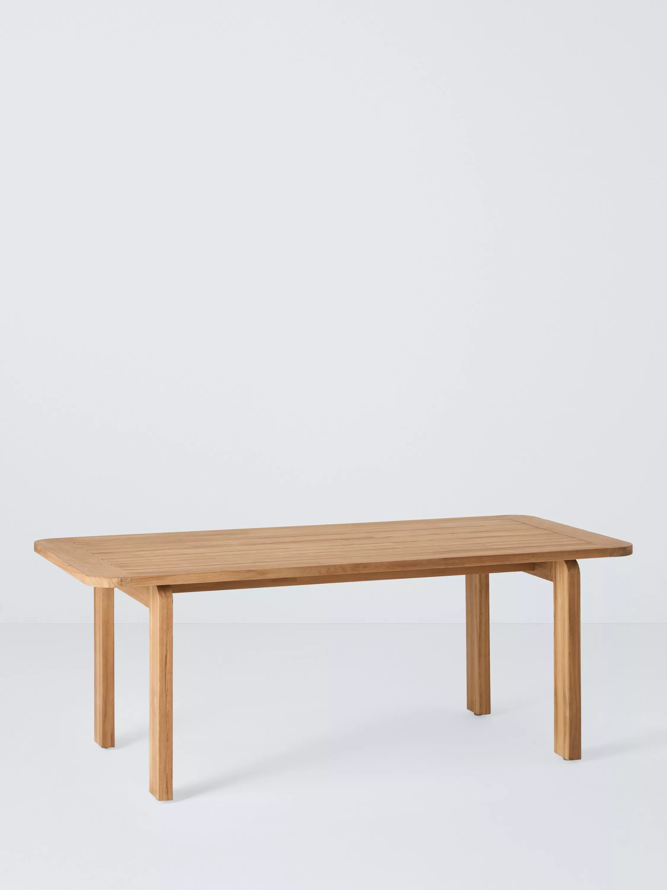 John Lewis Terra Teak Wood Rectangular Garden Dining Table, 201cm | John Lewis (UK)