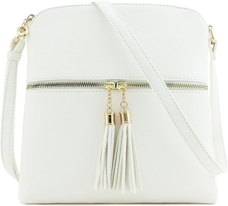 Tassel Zip Pocket Crossbody Bag | Amazon (US)