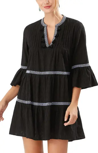 Embroidered Tiered Cotton Dress | Nordstrom