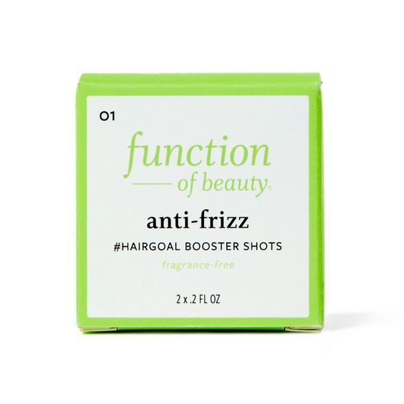 Function of Beauty Anti-frizz #HairGoal Booster Shots with Beetroot Extract - 2pk/0.2 fl oz | Target