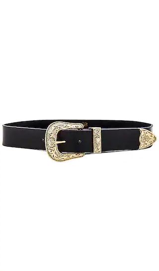 Frank Belt in Black & Gold | Revolve Clothing (Global)