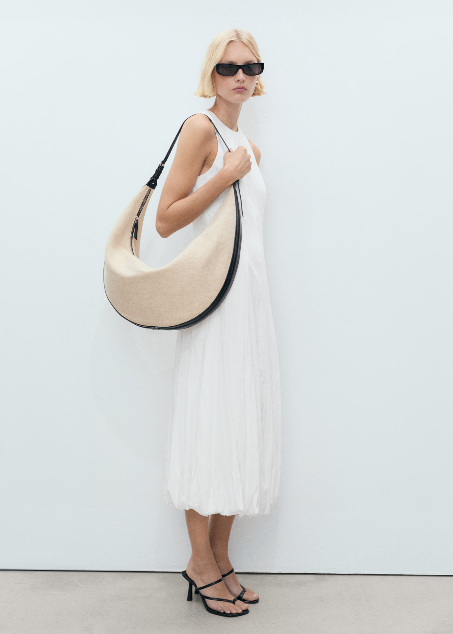 Long balloon dress - Women | MANGO USA | Mango (US/MX/AU)