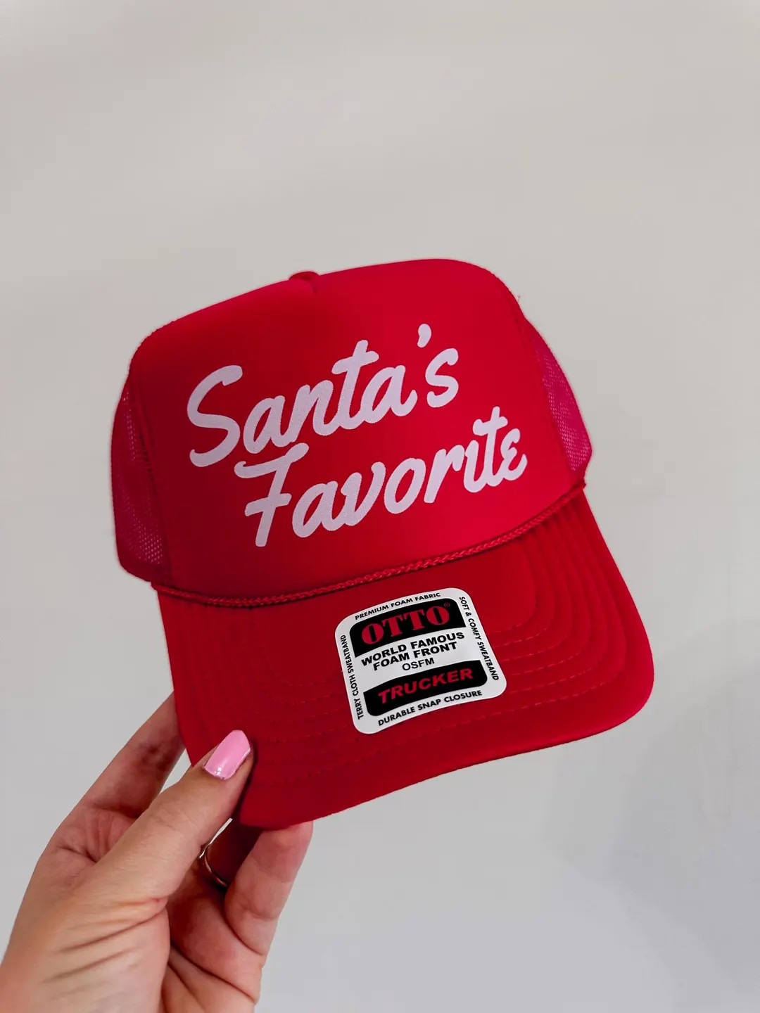 Santa's Favorite Trucker Hat, Trendy Trucker Hat, Hat for Women, Christmas Hat, Christmas Gift fo... | Etsy (US)