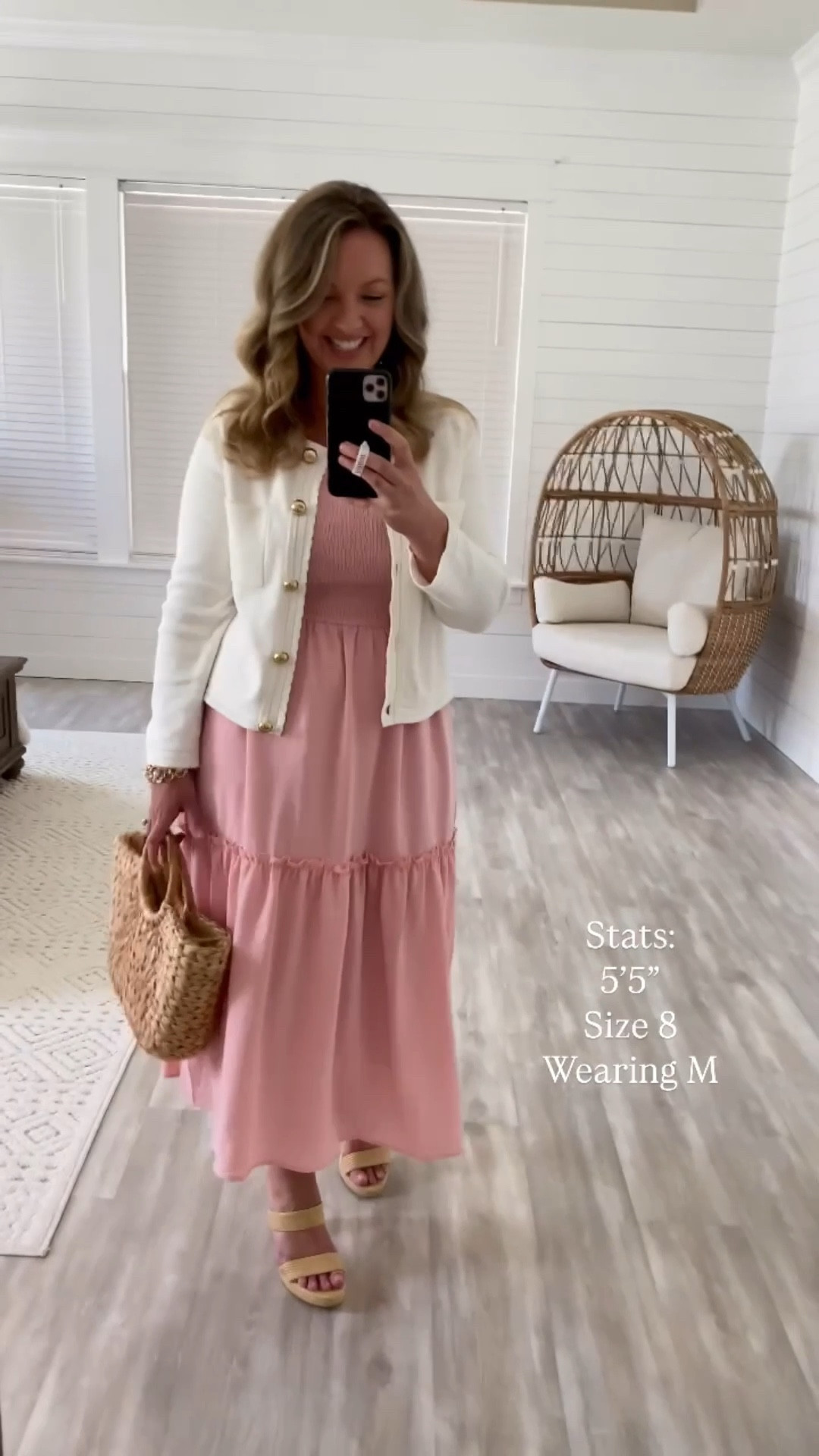 Church Outfit I’m wearing today!
It was chilly here is Florida so I threw on this gorgeous cream sweater over this feminine perfect for spring dress!! 
I am 5’5” size 8 wearing a Medium in both

Church outfit #ootd
#churchdress
#springdress
#amazondress
#whatIworetoday

#LTKMidsize #LTKFindsUnder50 #LTKWatchNow