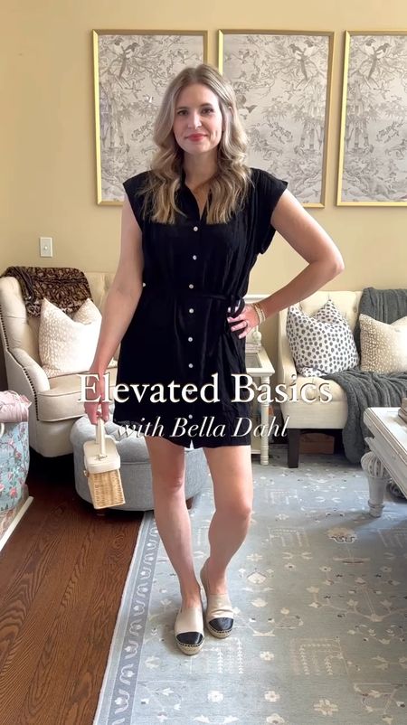 Elevated Basics with Bella Dahl 💖 KARISRAE will get you a discount on your Bella Dahl purchase ✨

Shirtdress, joggers, v-neck tee, frayed cami, white jeans, wide leg jeans, mom outfits 

#LTKstyletip #LTKVideo #LTKSeasonal