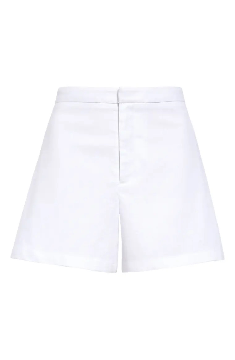 Side Pleat Tailored Linen Blend Shorts | Nordstrom