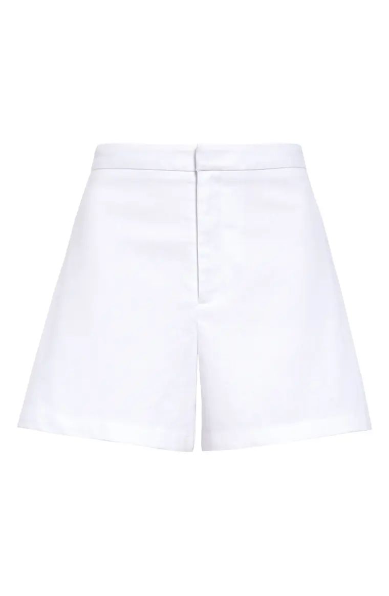 Side Pleat Tailored Linen Blend Shorts | Nordstrom
