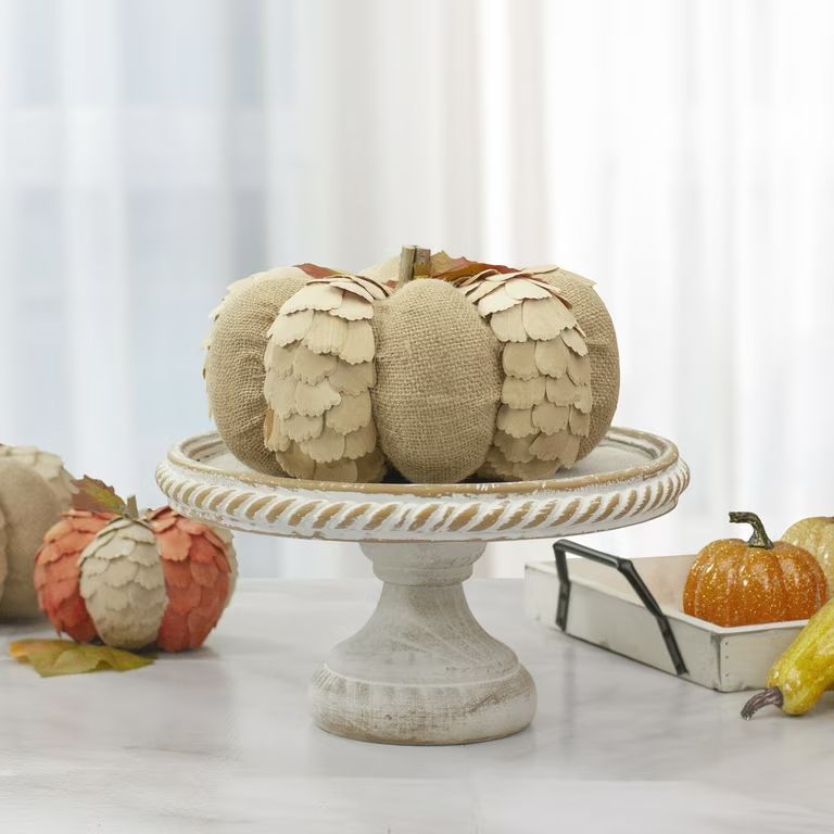 Northlight 9" Brown Autumn Harvest Tabletop Pumpkin | Walmart (US)