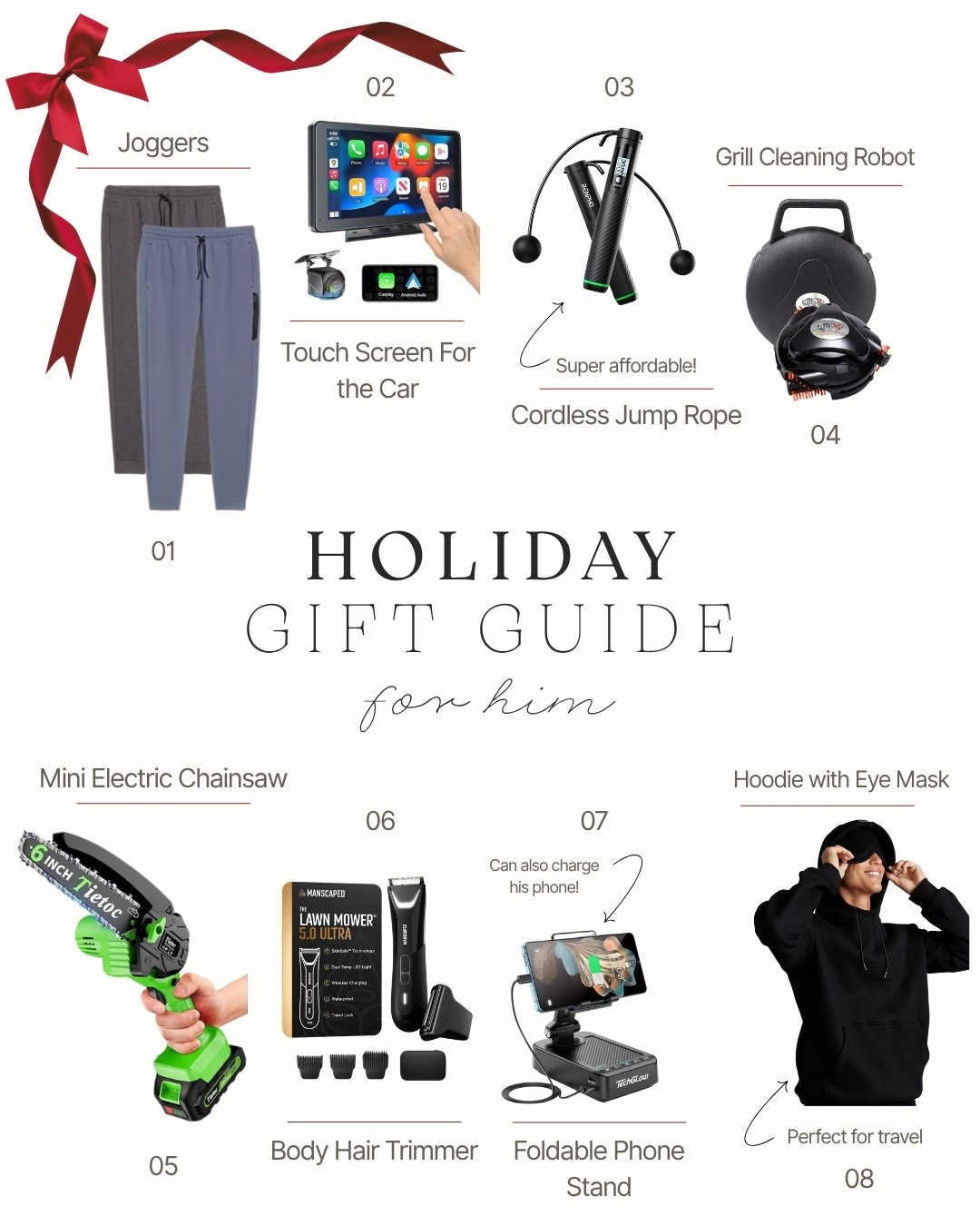 The kind of gifts he’ll actually get excited about — from smart tech to practical tools and cozy favorites. Every single one of these picks is a current best-seller or trending find for 2025 (and all under one roof so you don’t have to scroll for hours). Tap to shop the full guide below and start checking a few names off your list early this year. 🎁

#LTKHoliday #LTKGiftGuide #LTKMens