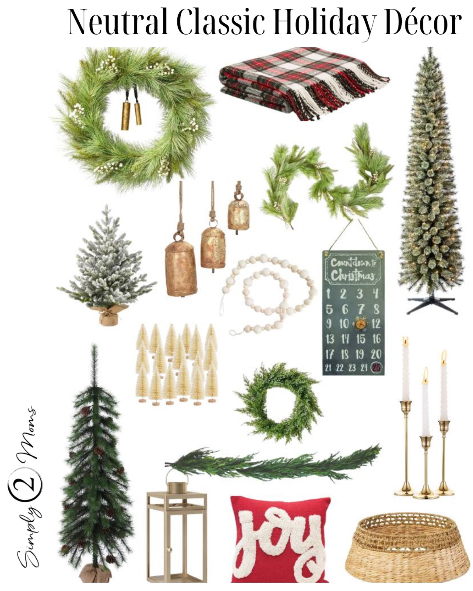 Give your home a cozy neutral vibe this holiday season with lots of greenery and touches of classic style. Wreaths, garlands and Christmas trees create a beautiful start. Then add gold bells and candles for sparkle. Pops of  color with throw pillows and a plaid blanket.  #Christmasdecor #holidayhomestyle #neutralcozyhome

#LTKHoliday #LTKSeasonal #LTKhome