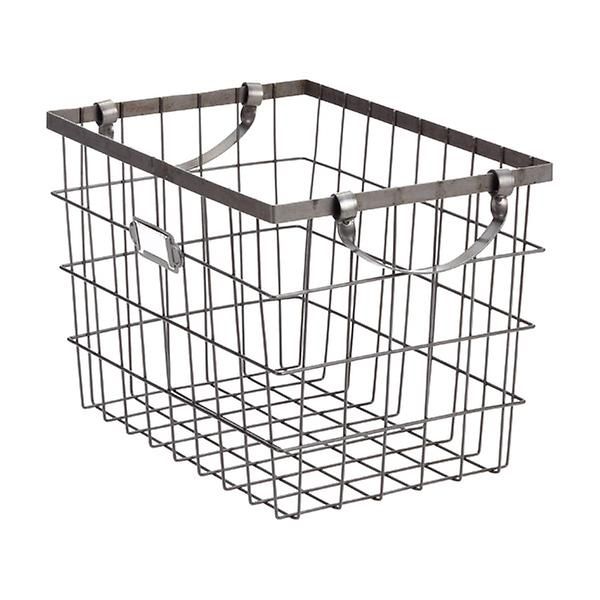 Design Ideas Medium Harvest Wire Storage Basket with Handles | The Container Store