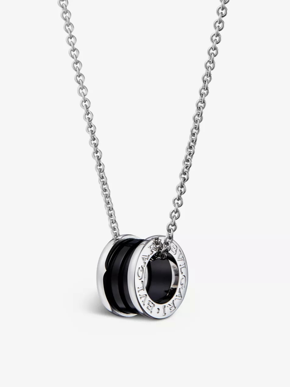 Save the Children black ceramic and sterling-silver pendant necklace | Selfridges