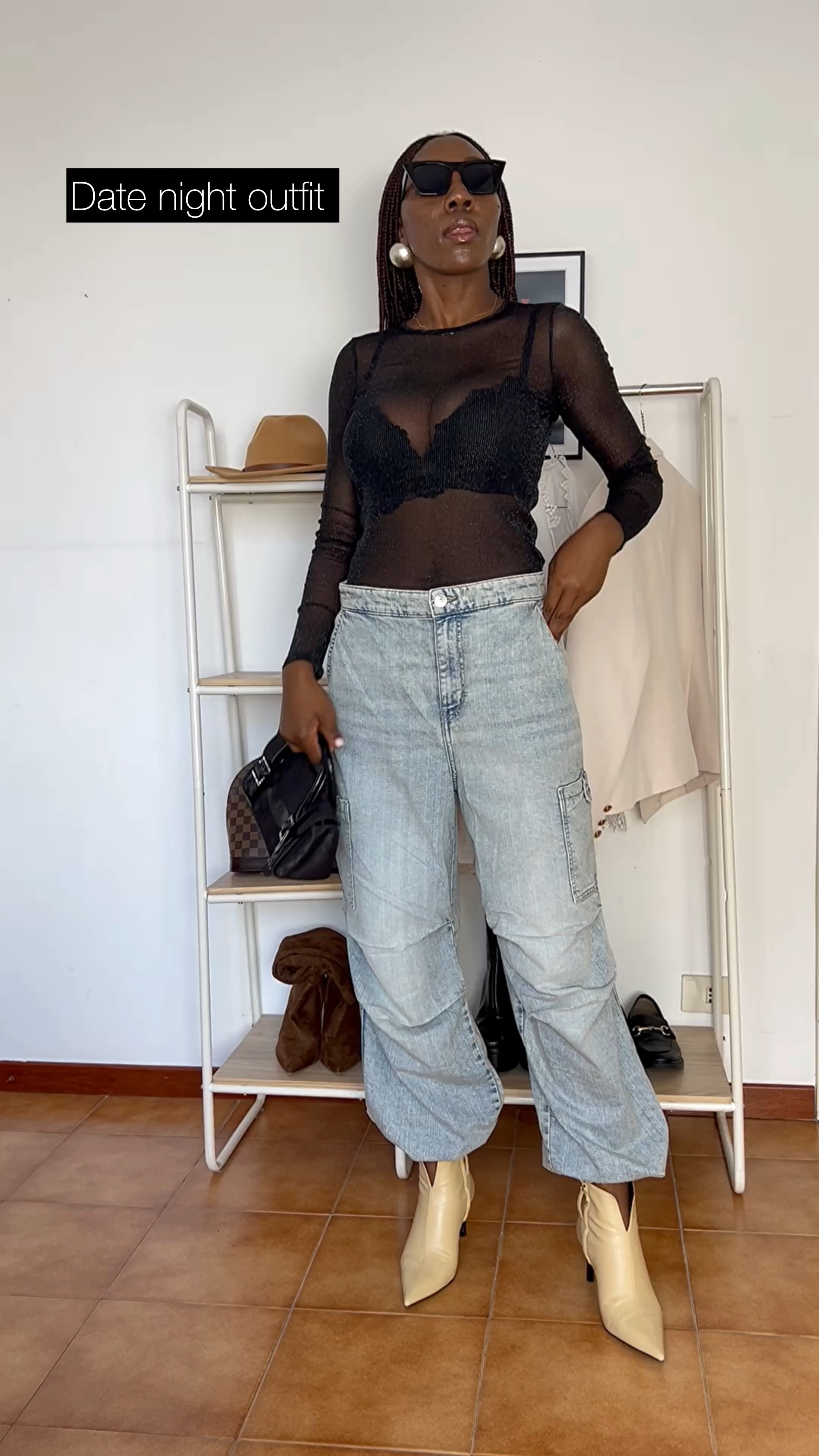 Date night outfit. Sheer top with baggy pants. A combo perfection 👌🏾. 

#LTKshoecrush #LTKstyletip #LTKSeasonal