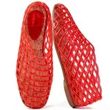 Ecetana Women's Jelly Sandals Mesh Flats Breathable Clear Hollow Jelly Shoes for Women | Walmart (US)