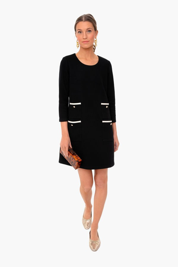 Black Francoise Mod Mini Dress | Tuckernuck (US)