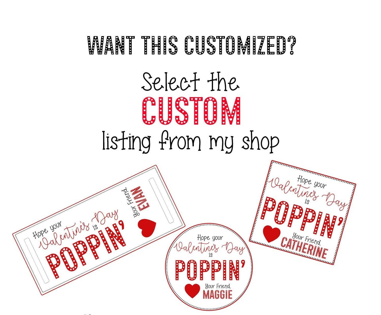 Hope Your Valentine’s Day is Poppin’ Pop It Bracelet Printable Digital Download- Includes Spa... | Etsy (US)