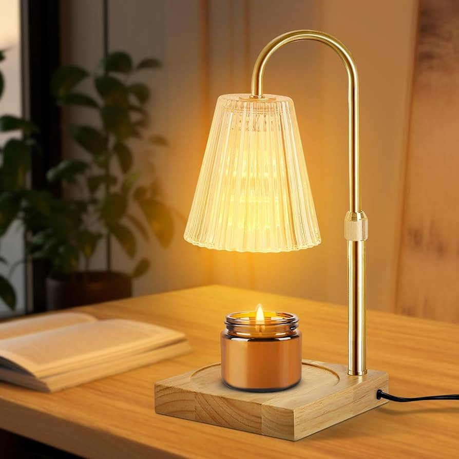 Candle Warmer Lamp with Timmer, Dimmer, Height Adjustment, with Candle, Wax Melt Warmer with 2 Bu... | Amazon (US)