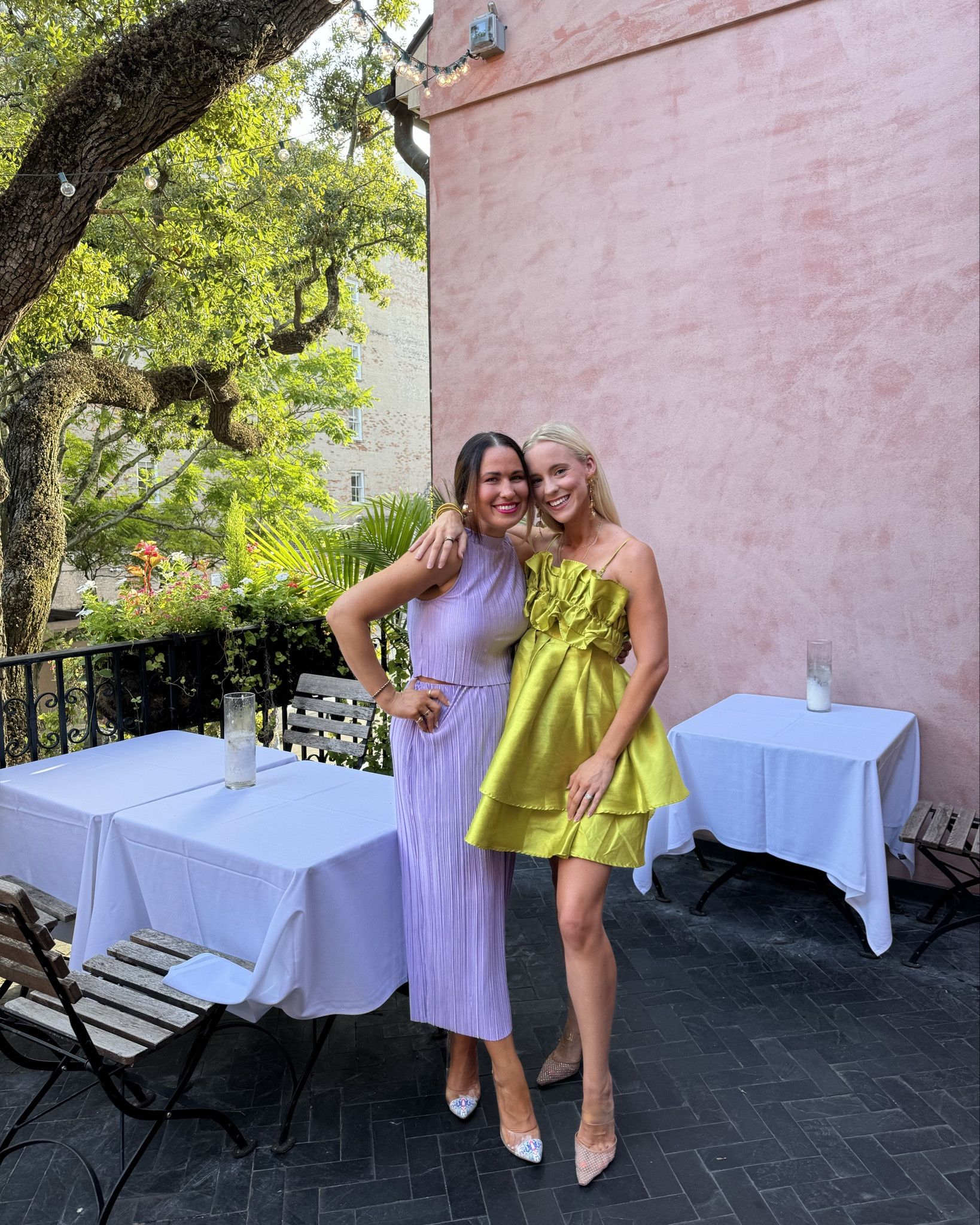 Isn’t she perfect?? My best friend 🤝🏼 Savannah 🫶🏼 we had dinner at the Olde Pink House and then hit up a rooftop bar to end the trip. A dream come true! 

Dress: NUULY
Shoes: ZARA

#LTKShoeCrush #LTKStyleTip #LTKSeasonal