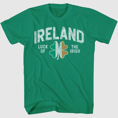 Men's Luck Of The Irish Short Sleeve Graphic T-Shirt - Green | Target