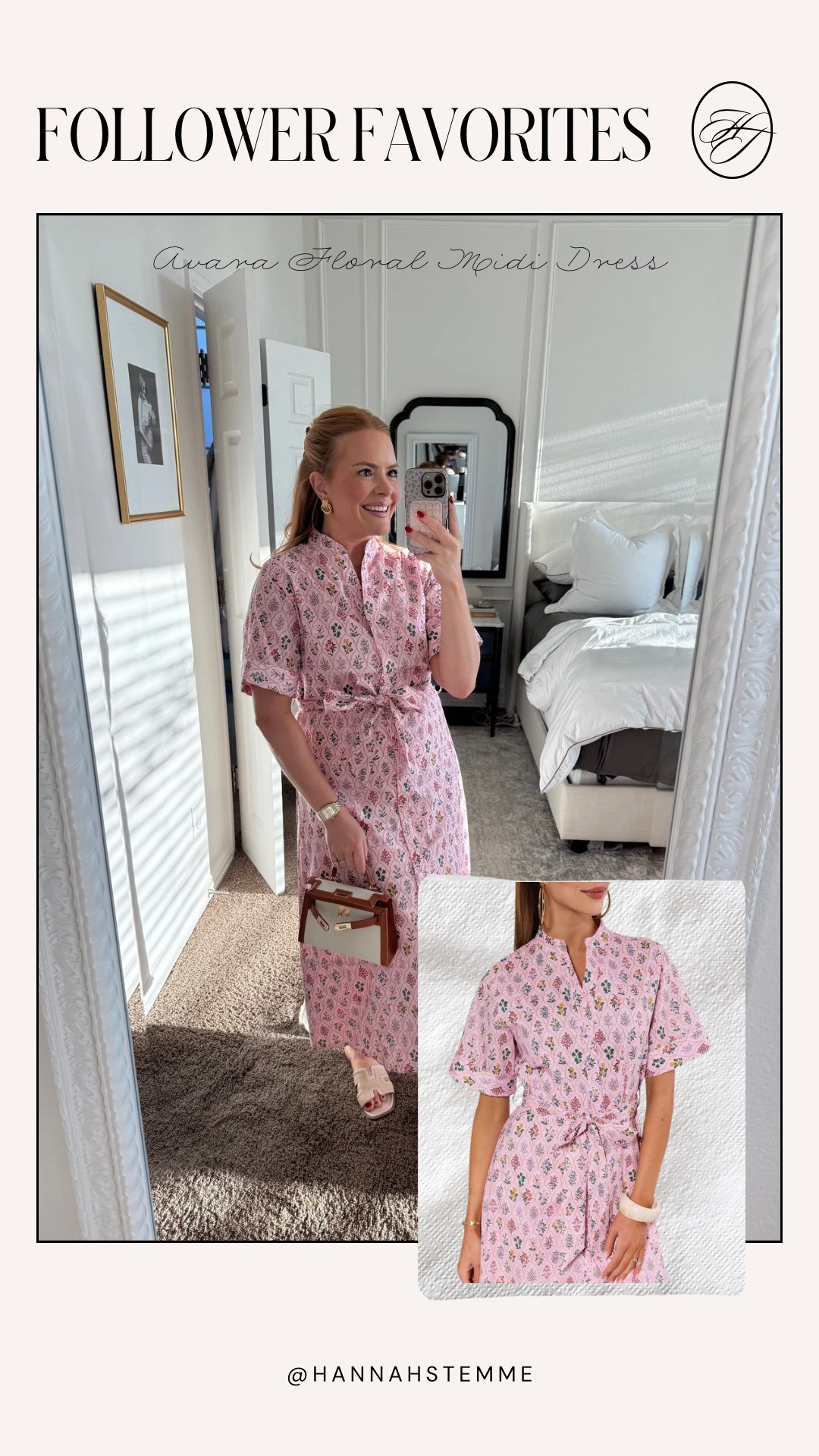 AVRA Floral Midi Dress

The easiest throw-on-and-go dress 🌸
I wear this for church, brunch, baby showers, and casual workdays with a cardigan. Lightweight, breathable, and the print is even prettier in person.

Why it’s a top item: nursing & bump friendly, has a defined waist without being tight, and doesn’t wrinkle easily — perfect for busy mom life.
Sizing: wearing SMALL, runs true to size with a relaxed fit.

#LTKmomlife #LTKWorkwear #LTKootd