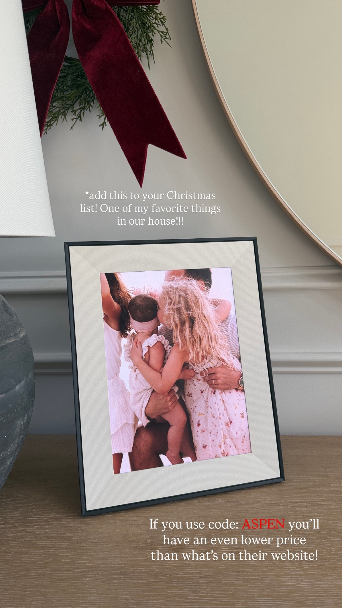 The best gift idea! This digital picture frame is so beautiful and would make the perfect gift for anyone on your list! @auraframes 

#LTKGiftGuide #LTKFindsUnder50 #LTKFindsUnder100