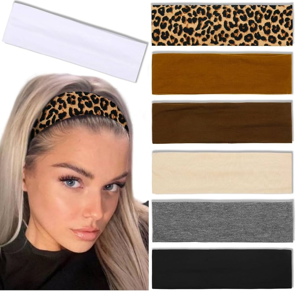 Tobeffect Headbands for Women Non Slip Trendy Womens Headbands 7PCS Elastic Hair Bands for Women'... | Amazon (US)