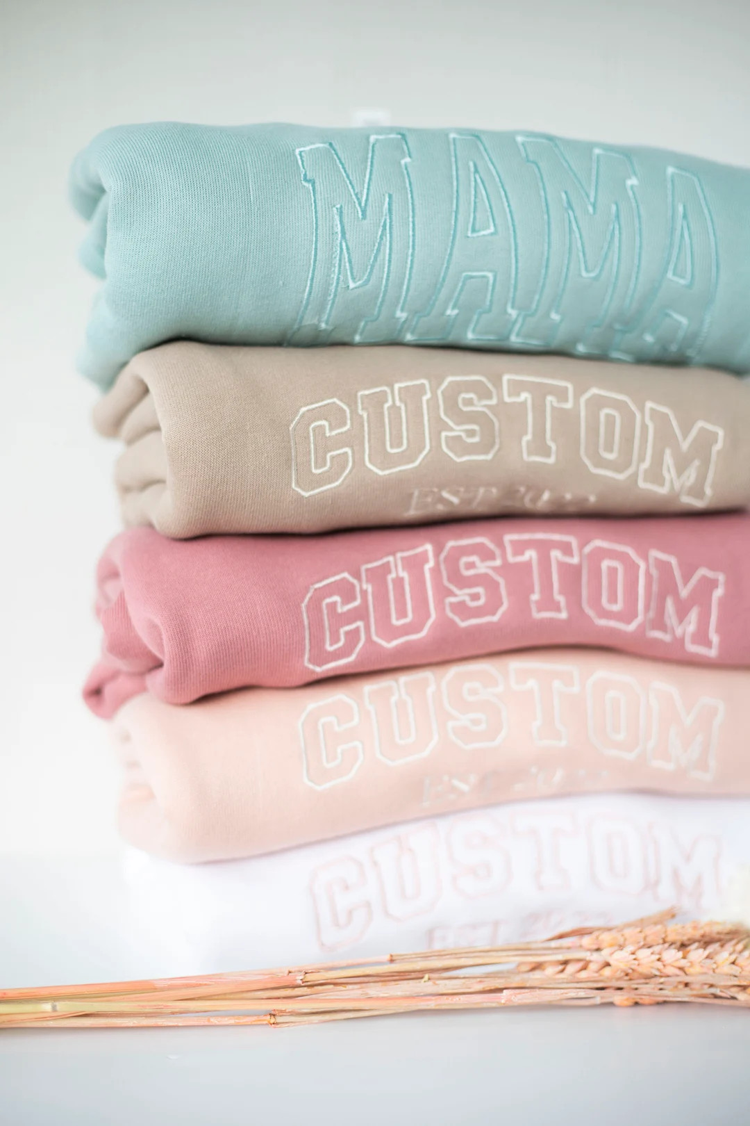 Custom Embroidered Sweatshirt, Embroidered Bella Canvas Crewneck, Personalized Gifts, Personalized S | Etsy (US)