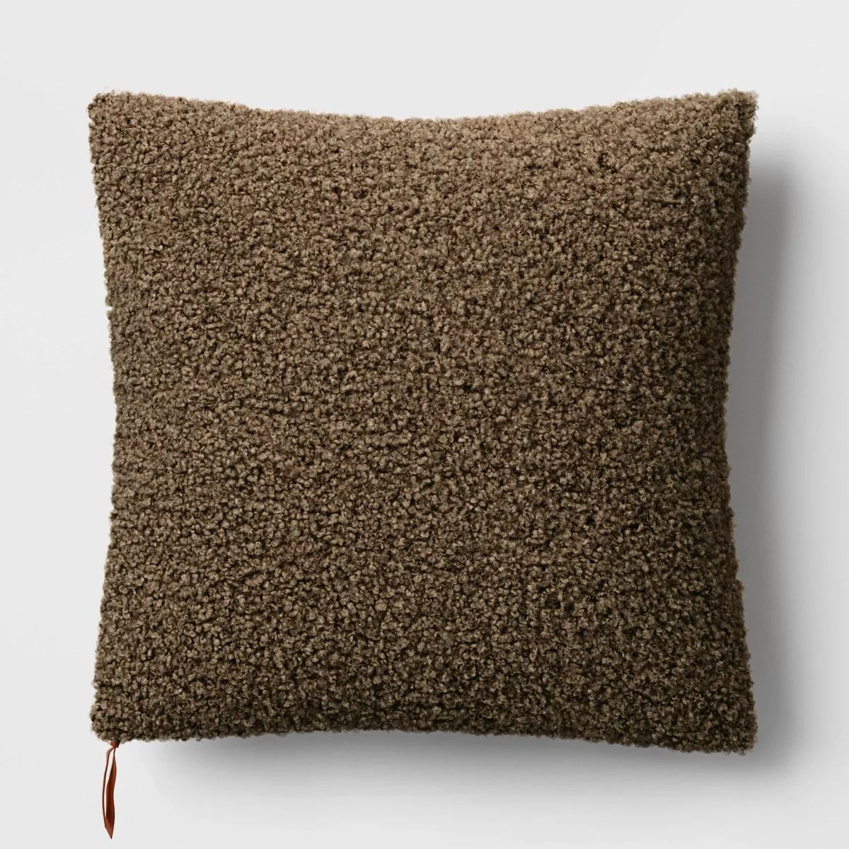Oversized Teddy Boucle Toss Square Throw Pillow Green - Threshold™ | Target