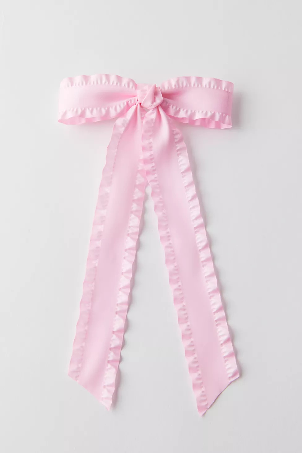 Lettuce-Edge Hair Bow Barrette | Urban Outfitters (US and RoW)