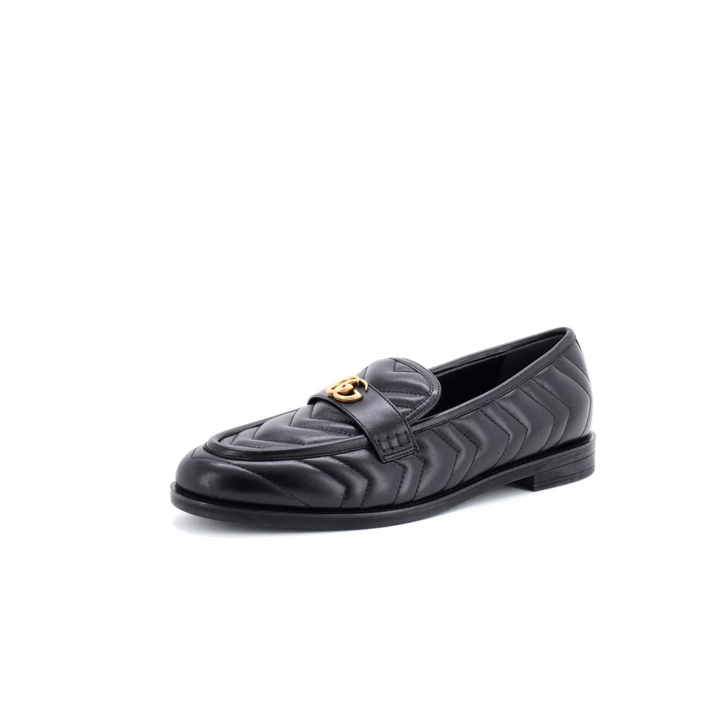 Women's GG Marmont Loafers Matelasse Leather | Rebag