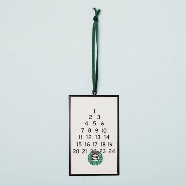 Mini Advent Calendar Christmas Tree Ornament White/Black - Hearth &#38; Hand&#8482; with Magnolia | Target