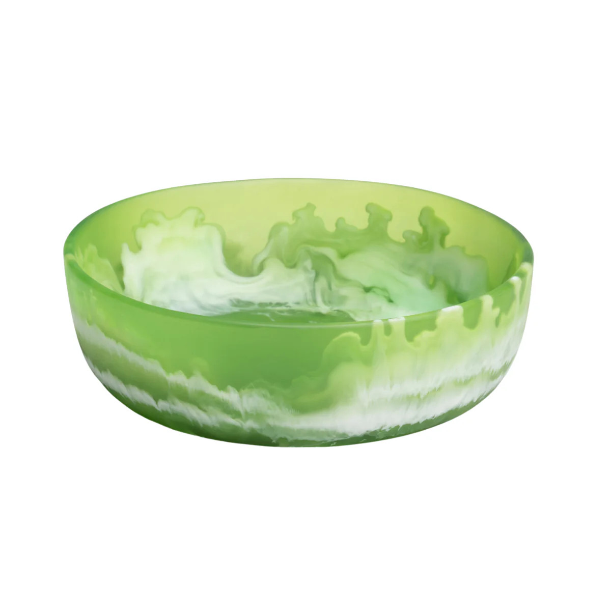 Hugo Green Swirled Serving Bowl | The Well Appointed House, LLC