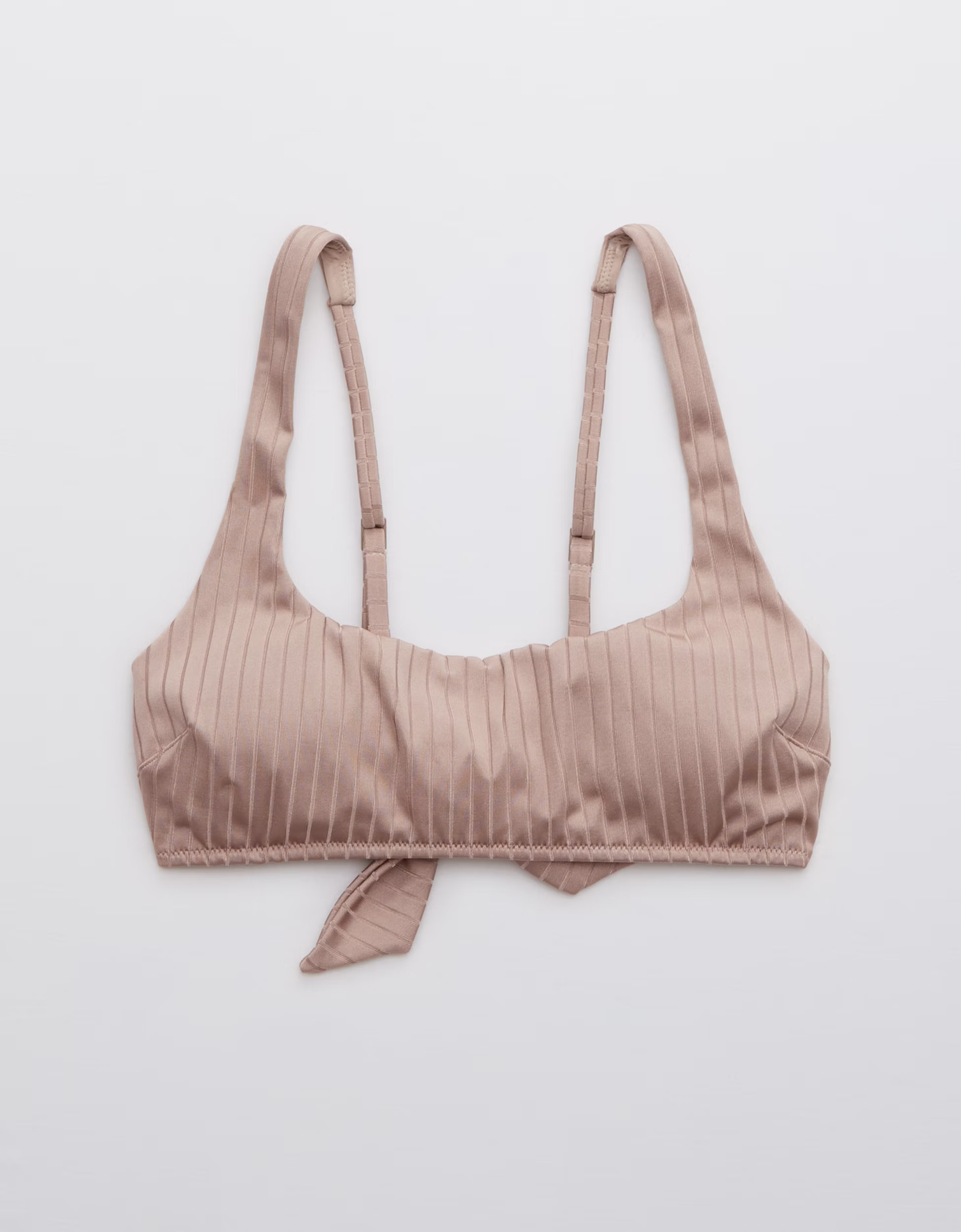 Aerie Ribbed Shine Tie Back Scoop Top | American Eagle Outfitters (US & CA)