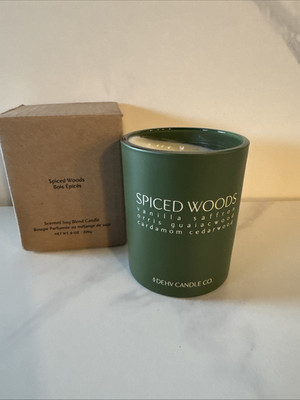 DEHV Candle Co. Scented Soy Blend 8oz. Candle ~ Spiced Woods ~ New With Box  | eBay | eBay US