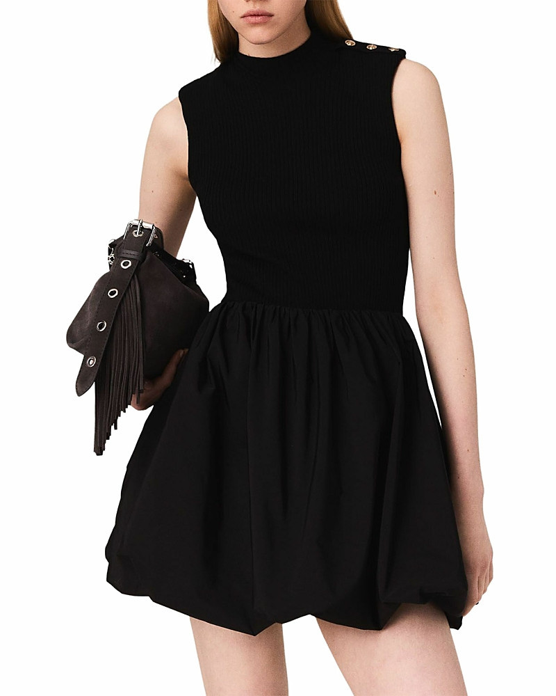 Maje Bubble Hem Mini Dress | Bloomingdale's (US)