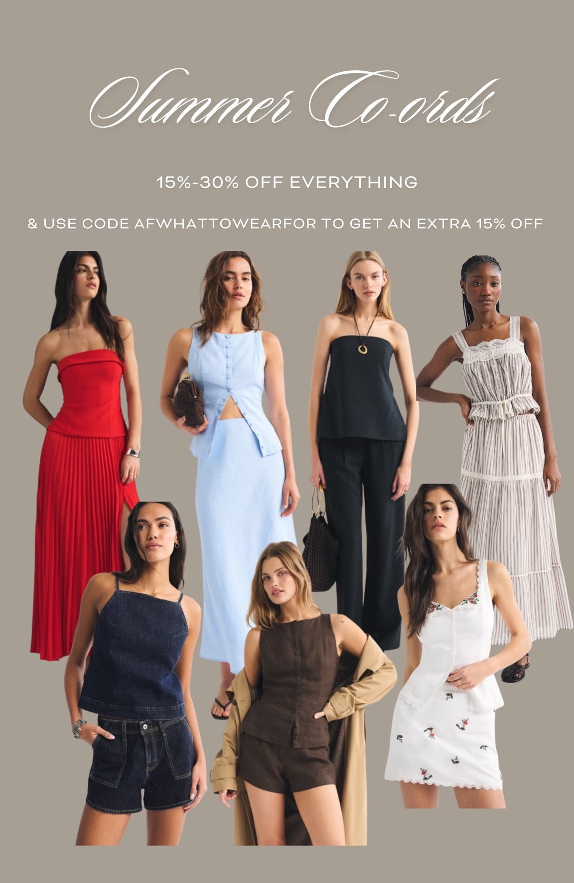 Summer Co-ords ☀️ 15%-30% Off Everything at @abercrombie & Use code AFWHATTOWEARFOR to get an Extra 15% off 🙌

#LTKsummer
