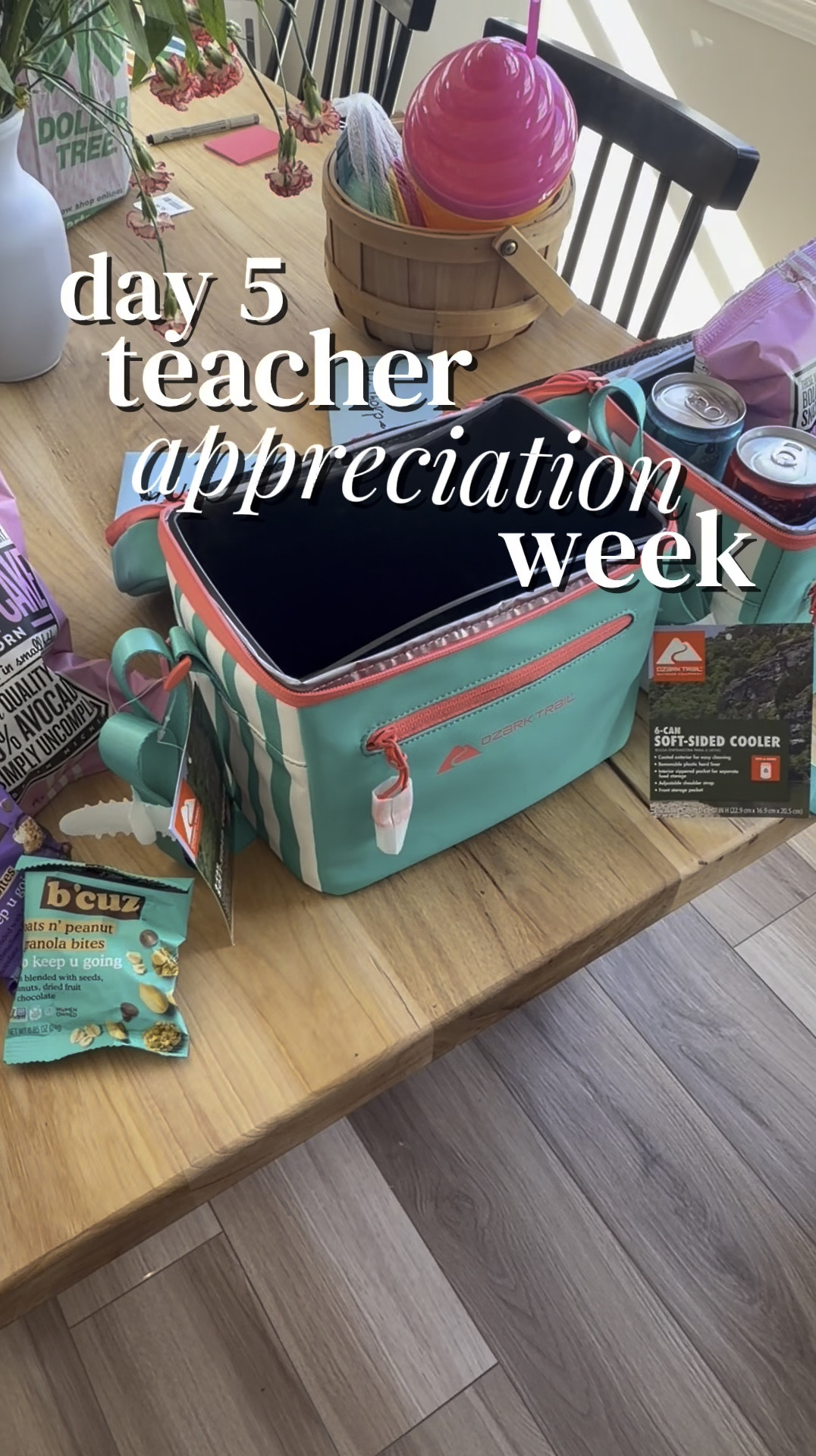 These $10 coolers were so cute that I had to get one for his teacher from last year, my bestie, & one for myself 😅

Stuff them full with all of your child’s teacher’s favorites and voila! Easy teacher appreciation week gift that means more than a generic gift… be sure to add a personalized note!! 



#teacherapprecationweek #teachergifts #gallivantwithkatie #summergift #shopmyshowcase 

#LTKmomlife #LTKMothersDay #LTKvlog