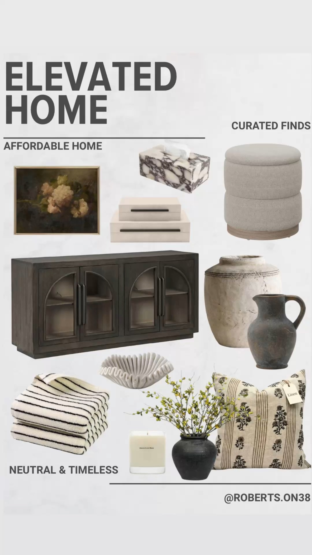 The dark wood cabinet + vintage-inspired accents combo has me rethinking my entire living room 🤎

These are the kinds of pieces that make a home feel collected, layered, and timeless—not trendy. Rich wood tones, soft neutrals, textured fabrics, and decor that looks like it has a story to tell.

Saving this one for my next home refresh. Which piece is your favorite?

#LTKHome #LTKSeasonal #LTKSaleAlert
