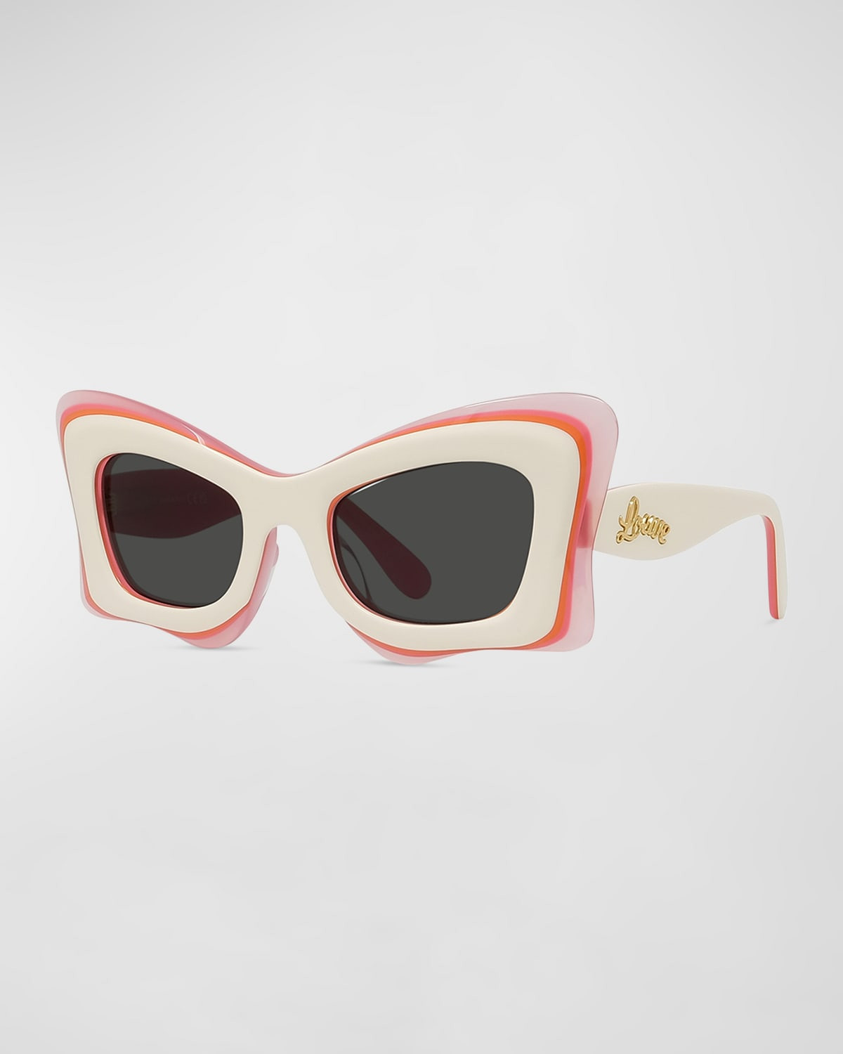 Multicolor Acetate Butterfly Sunglasses | Neiman Marcus
